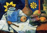 Поль Гоген Натюрморт с чайником и фруктами-1896
